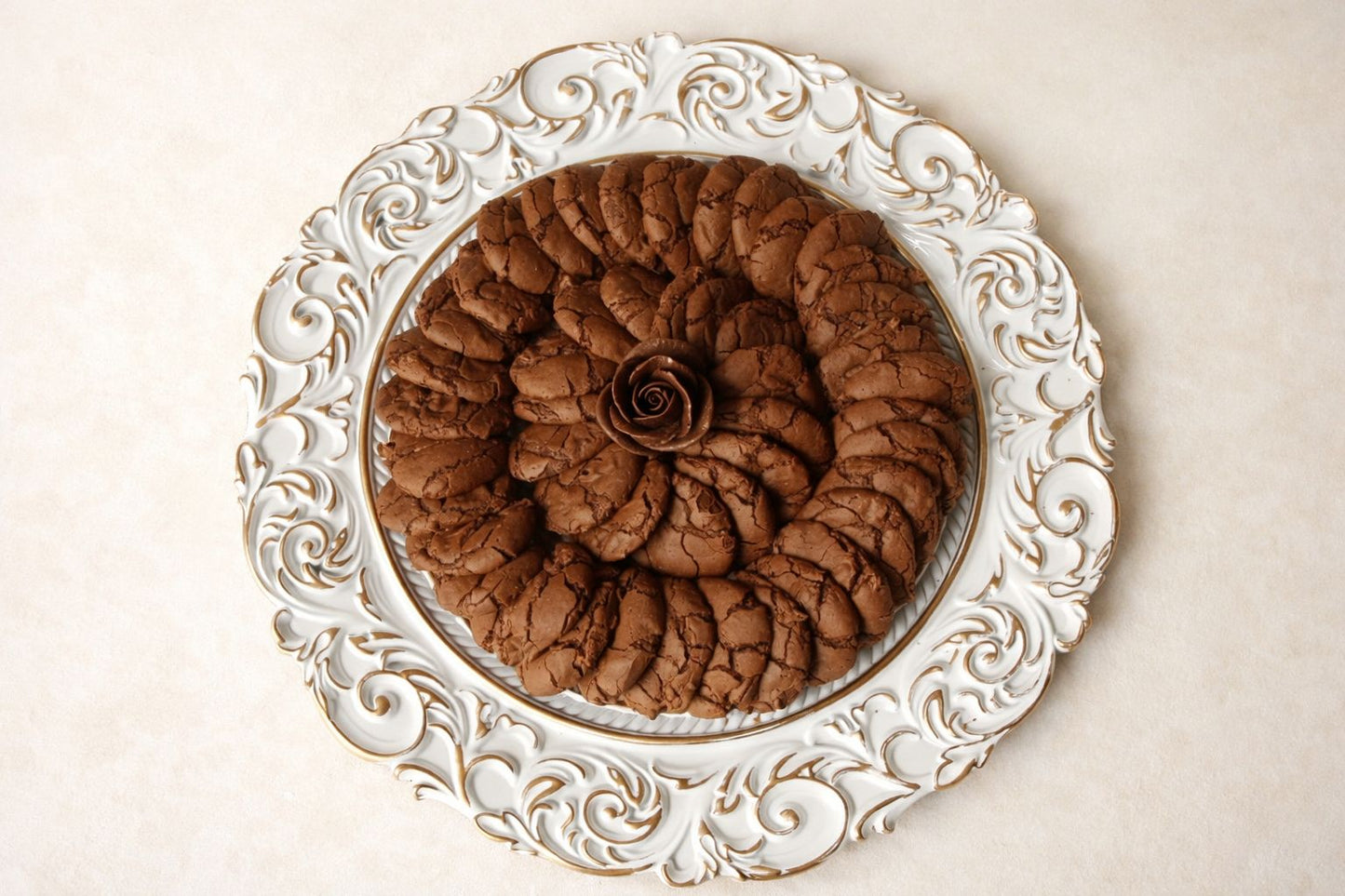 Brownie Cookies Plate