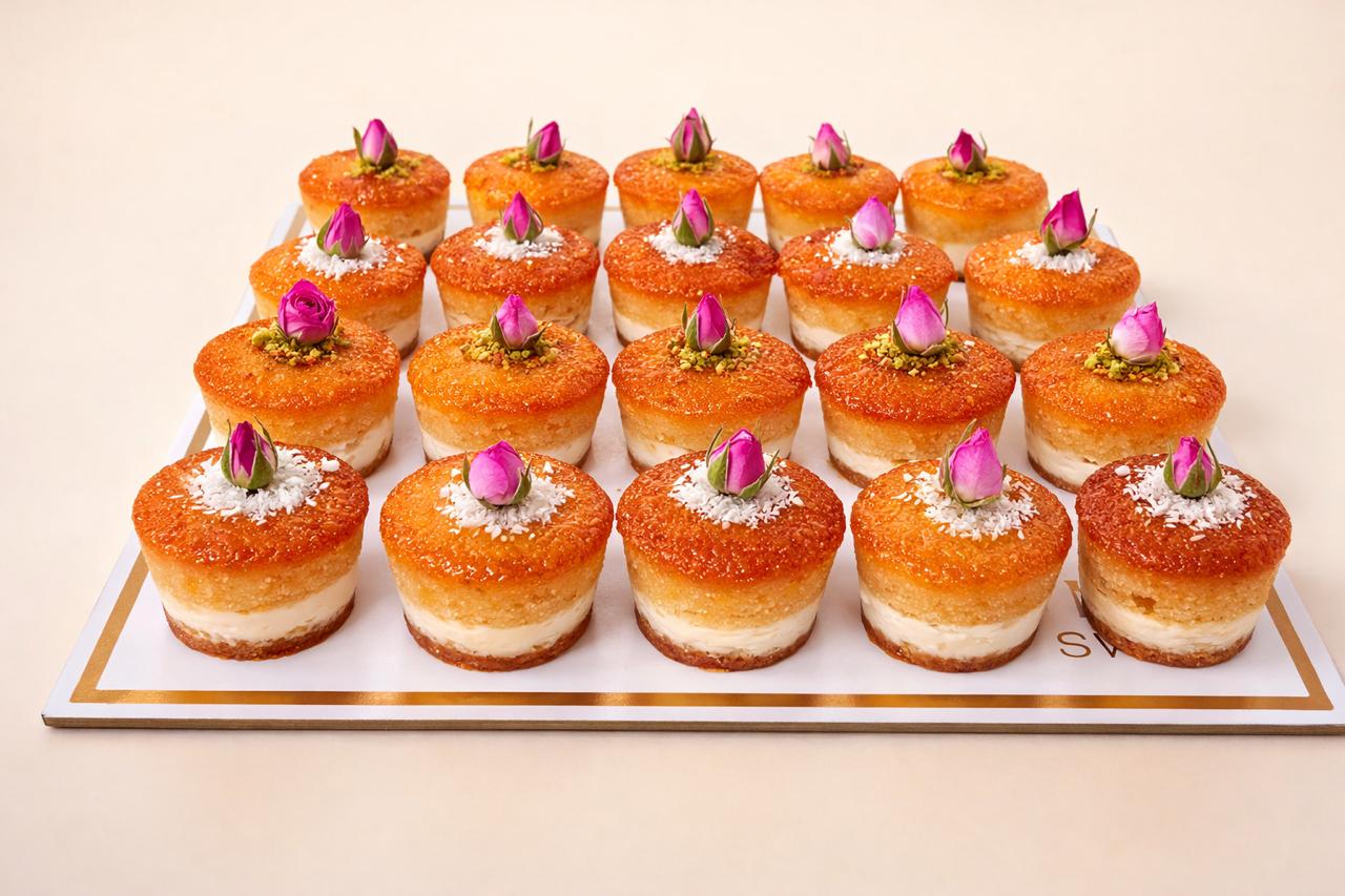 Mini Basbosa Cheesecake
